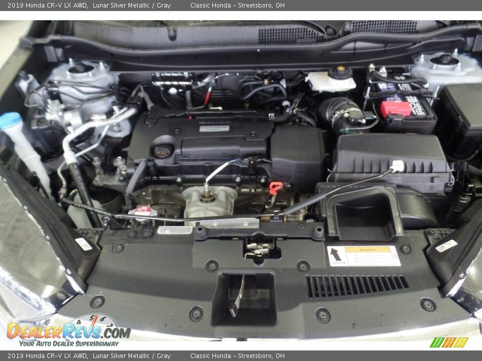 2019 Honda CR-V LX AWD Lunar Silver Metallic / Gray Photo #16