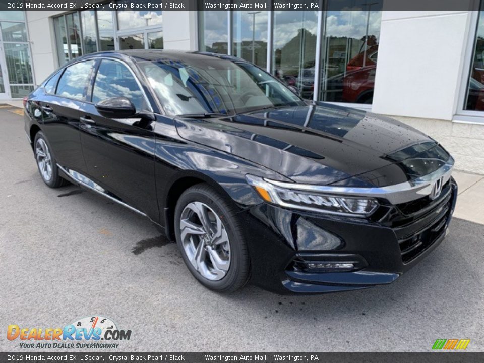 2019 Honda Accord EX-L Sedan Crystal Black Pearl / Black Photo #2