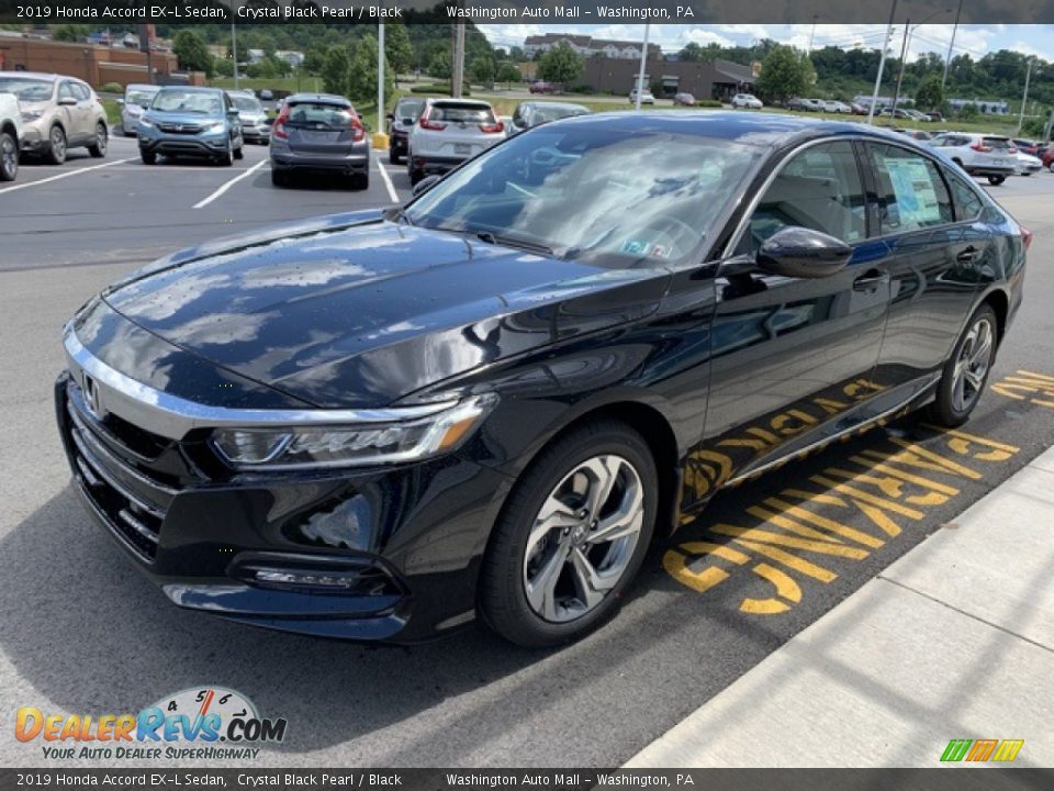 2019 Honda Accord EX-L Sedan Crystal Black Pearl / Black Photo #4