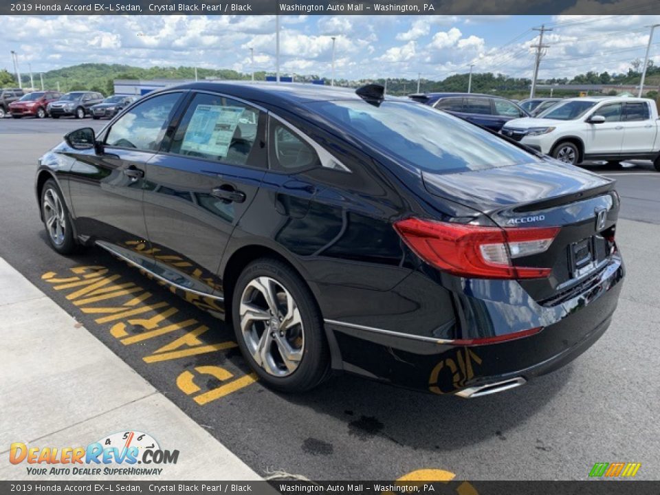 2019 Honda Accord EX-L Sedan Crystal Black Pearl / Black Photo #5
