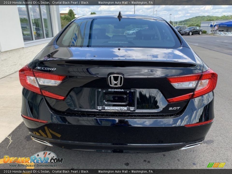 2019 Honda Accord EX-L Sedan Crystal Black Pearl / Black Photo #6