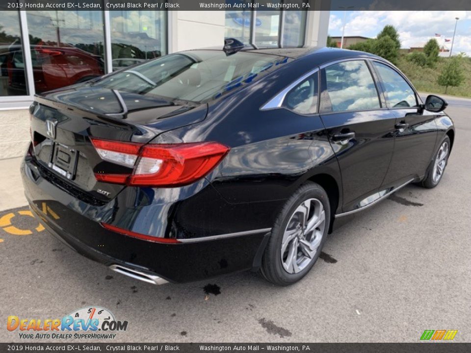 2019 Honda Accord EX-L Sedan Crystal Black Pearl / Black Photo #7