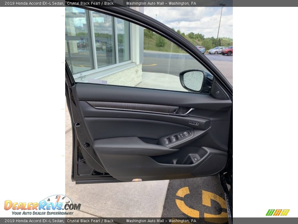 2019 Honda Accord EX-L Sedan Crystal Black Pearl / Black Photo #10