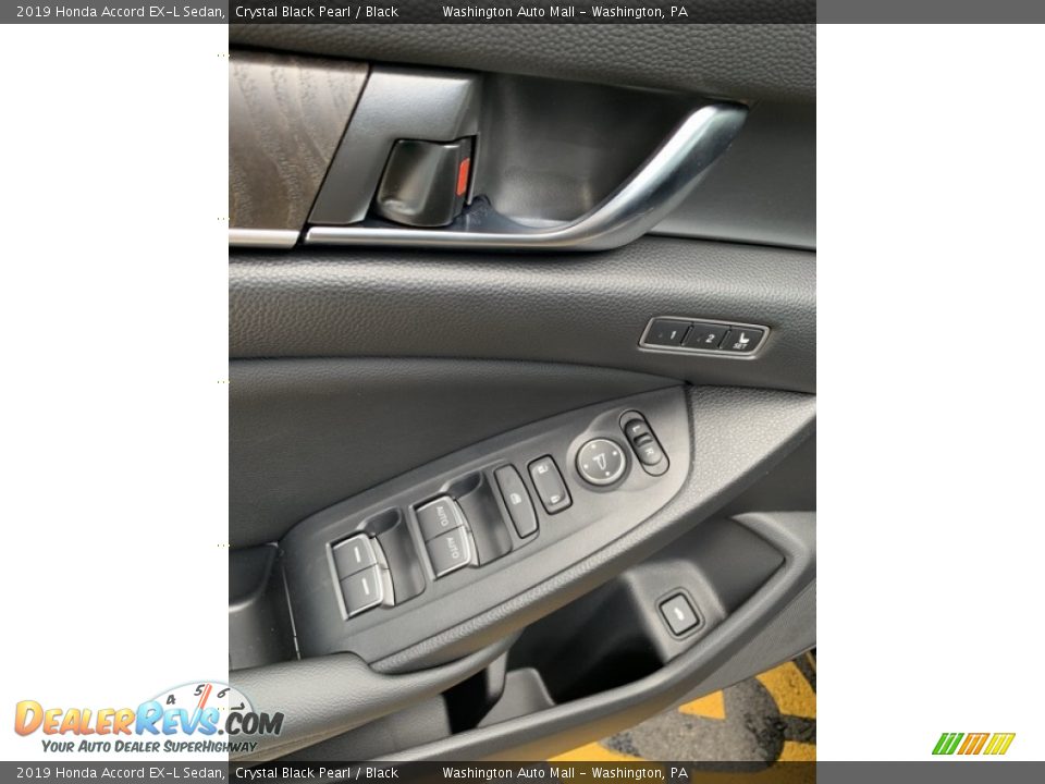 2019 Honda Accord EX-L Sedan Crystal Black Pearl / Black Photo #11