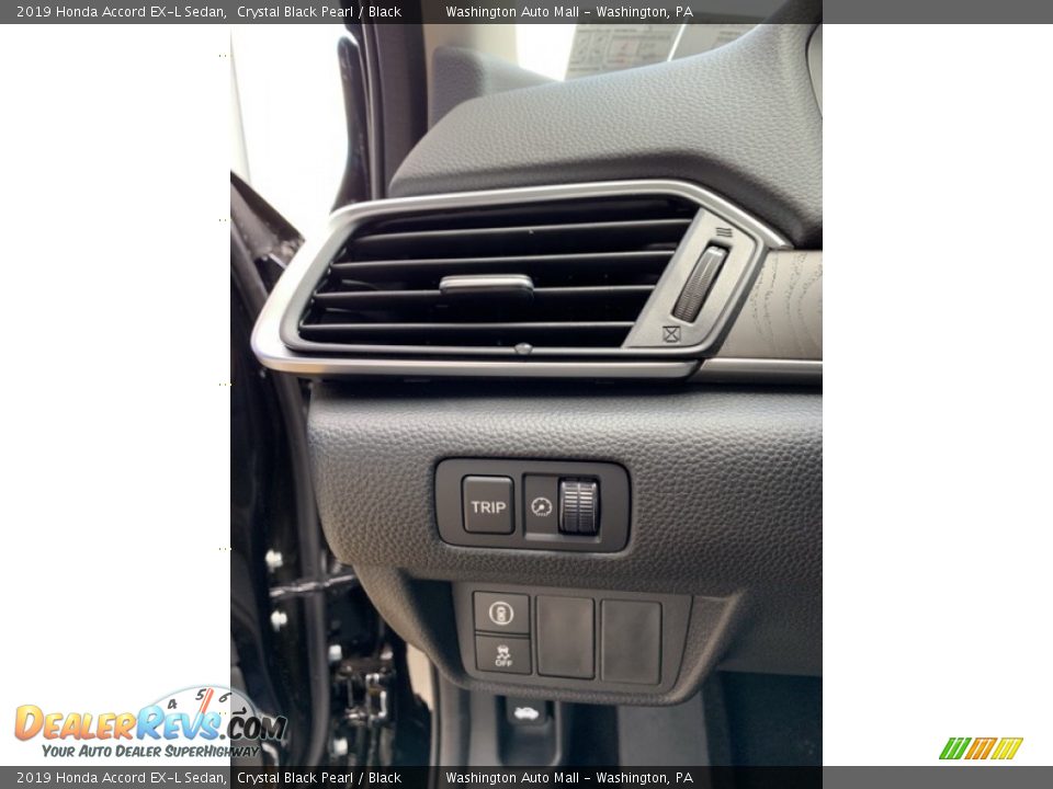 2019 Honda Accord EX-L Sedan Crystal Black Pearl / Black Photo #12
