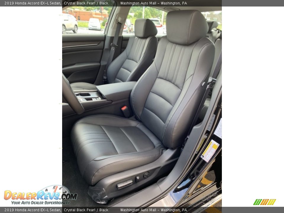 2019 Honda Accord EX-L Sedan Crystal Black Pearl / Black Photo #14