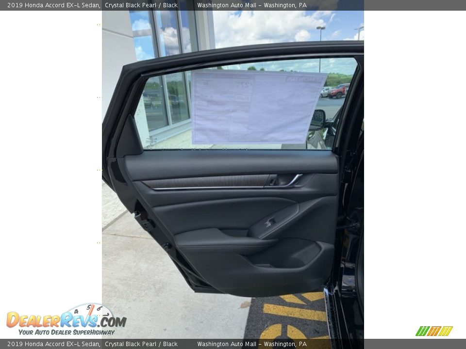 2019 Honda Accord EX-L Sedan Crystal Black Pearl / Black Photo #16