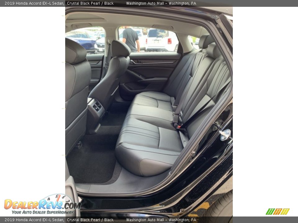 2019 Honda Accord EX-L Sedan Crystal Black Pearl / Black Photo #19
