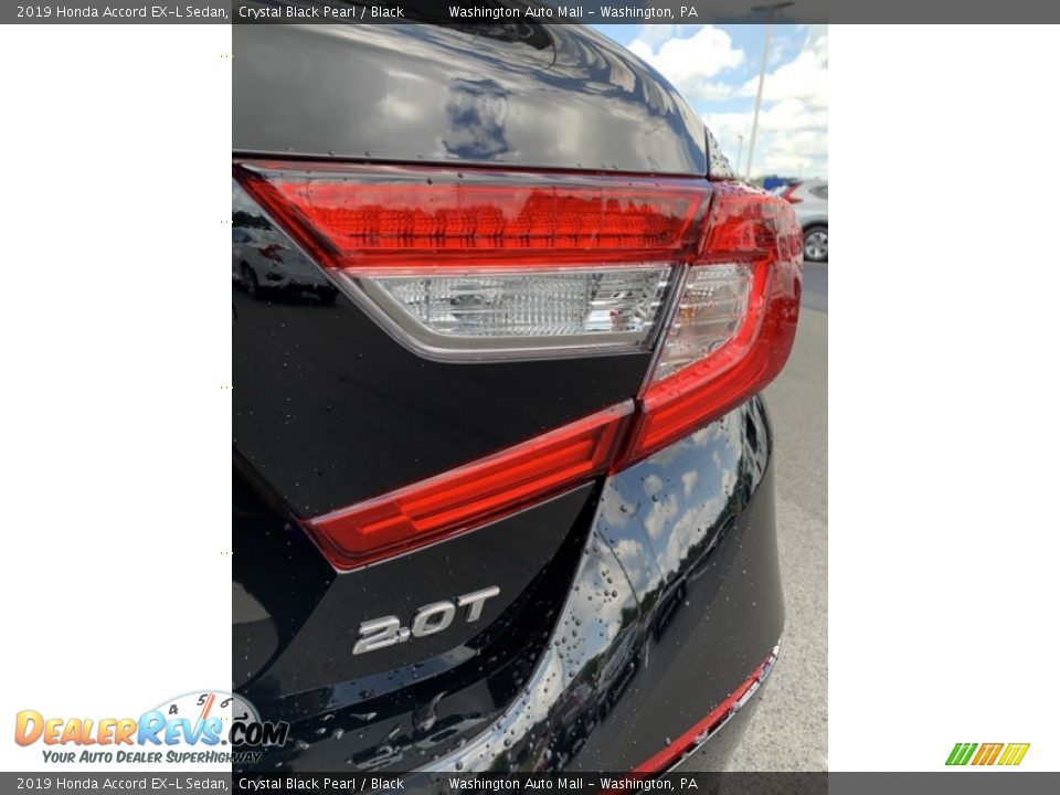2019 Honda Accord EX-L Sedan Crystal Black Pearl / Black Photo #22