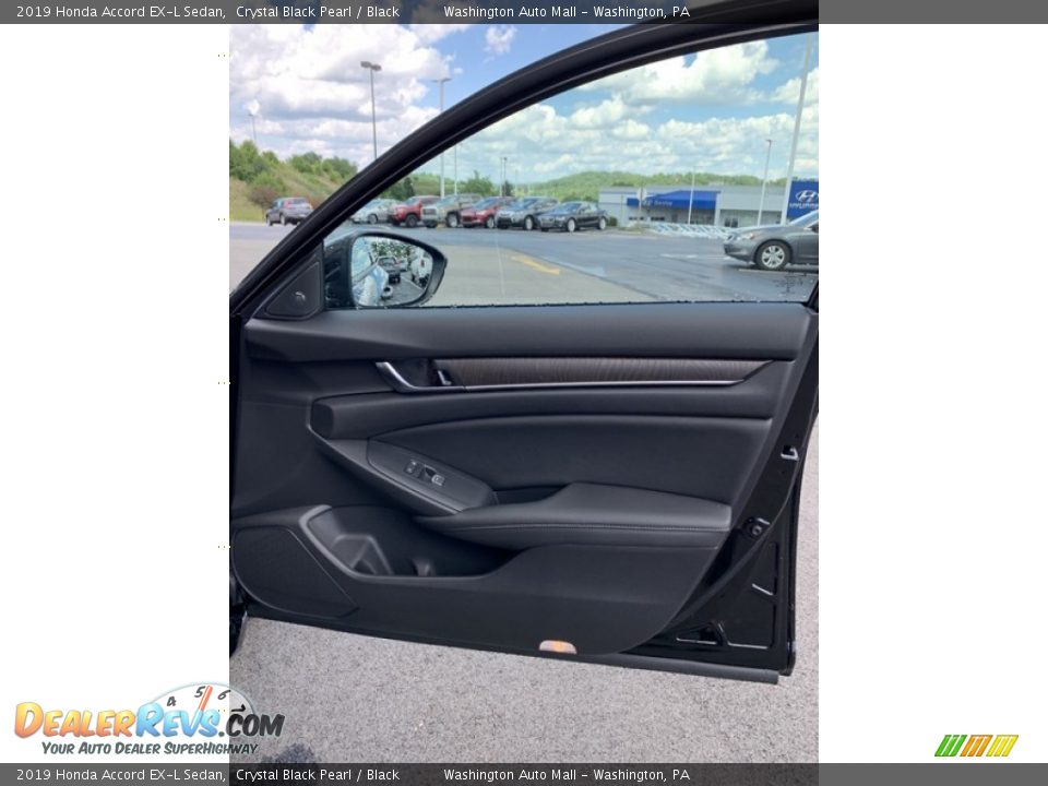 2019 Honda Accord EX-L Sedan Crystal Black Pearl / Black Photo #26