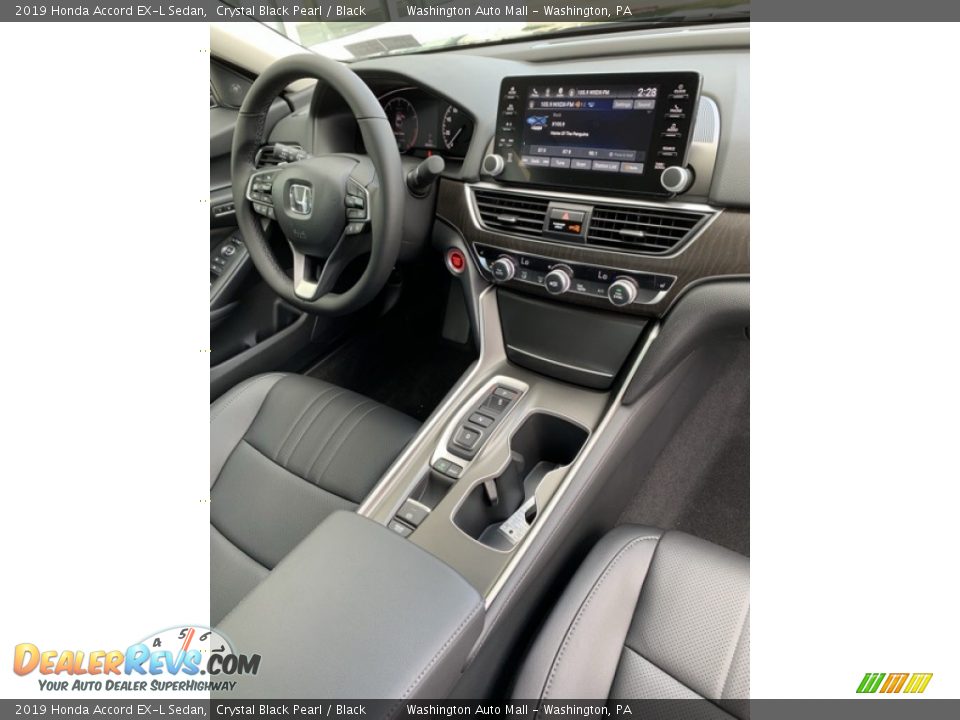 2019 Honda Accord EX-L Sedan Crystal Black Pearl / Black Photo #28