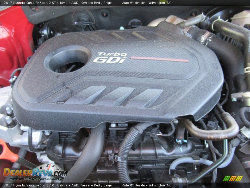 2017 Hyundai Santa Fe Sport 2.0T Ulitimate AWD Serrano Red / Beige Photo #6