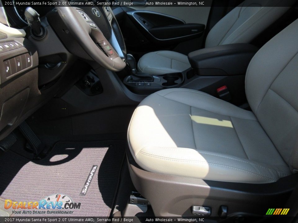 2017 Hyundai Santa Fe Sport 2.0T Ulitimate AWD Serrano Red / Beige Photo #10