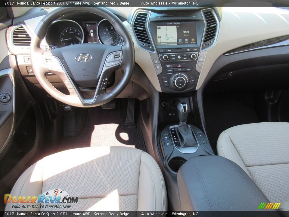 2017 Hyundai Santa Fe Sport 2.0T Ulitimate AWD Serrano Red / Beige Photo #15