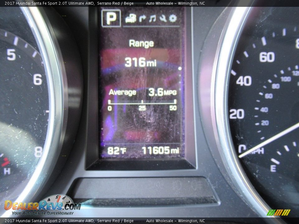 2017 Hyundai Santa Fe Sport 2.0T Ulitimate AWD Serrano Red / Beige Photo #16
