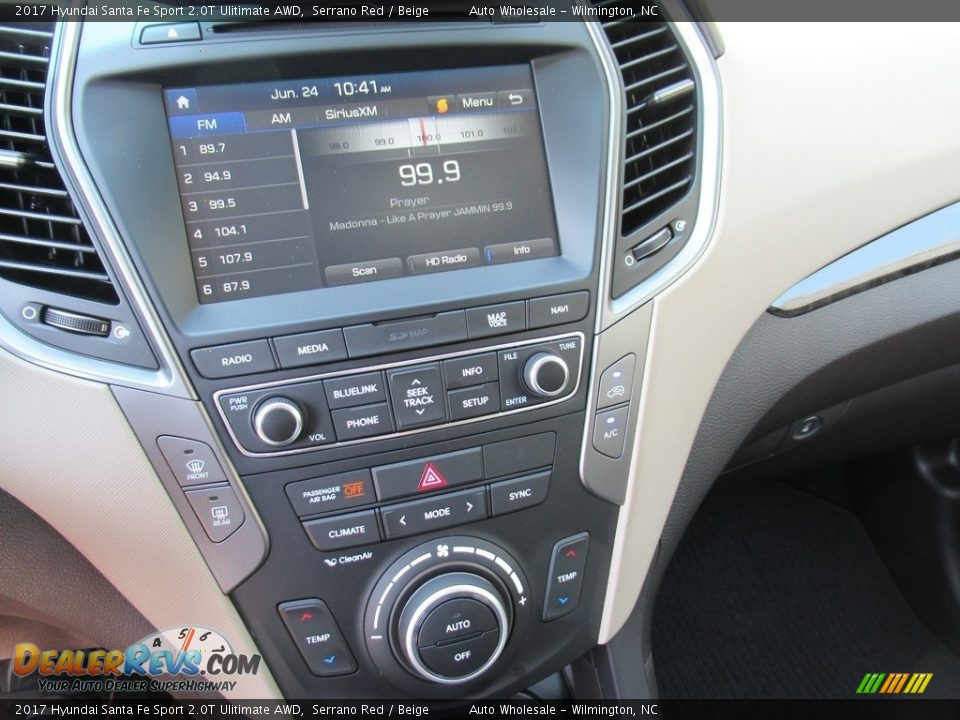 2017 Hyundai Santa Fe Sport 2.0T Ulitimate AWD Serrano Red / Beige Photo #18