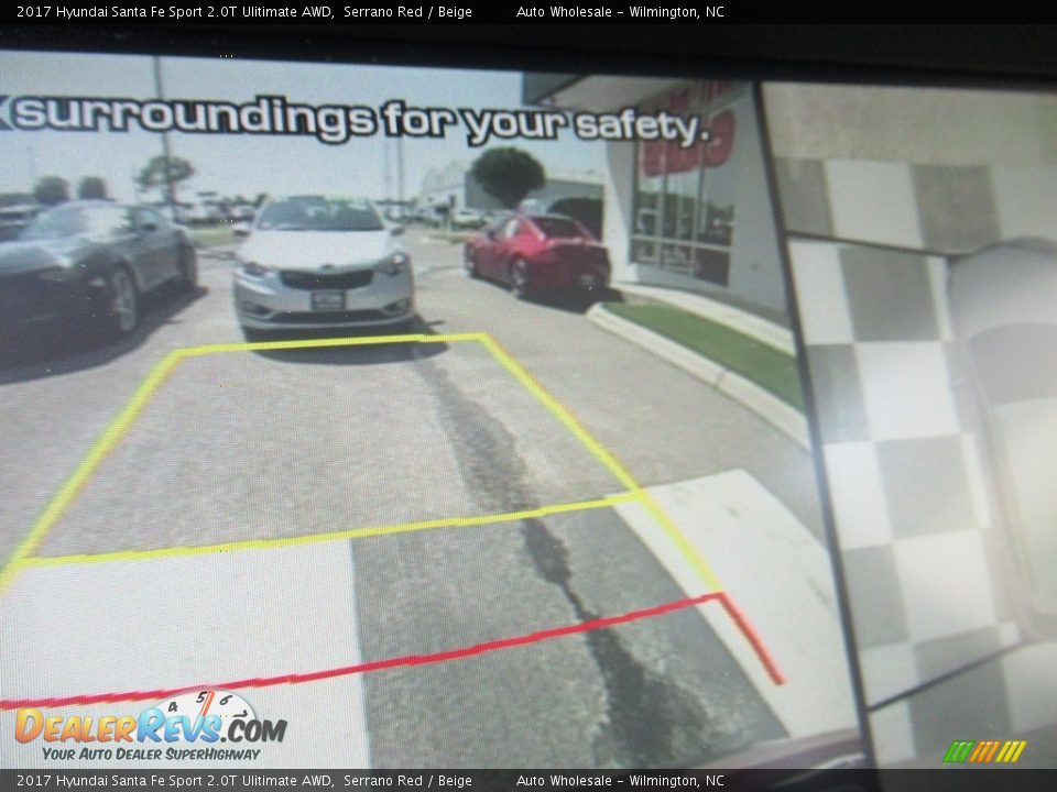 2017 Hyundai Santa Fe Sport 2.0T Ulitimate AWD Serrano Red / Beige Photo #19