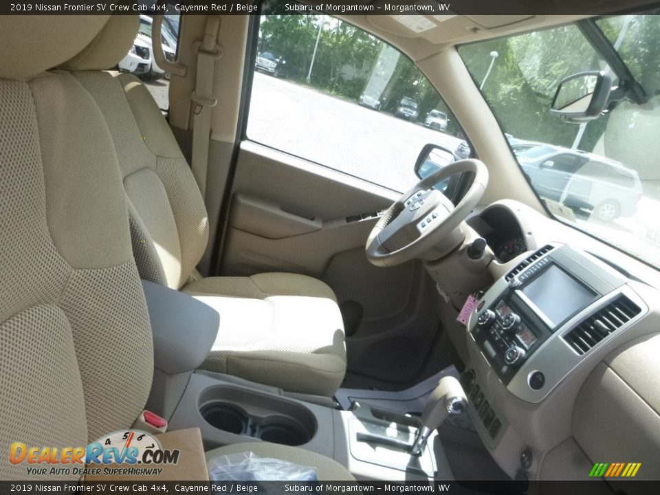 2019 Nissan Frontier SV Crew Cab 4x4 Cayenne Red / Beige Photo #3
