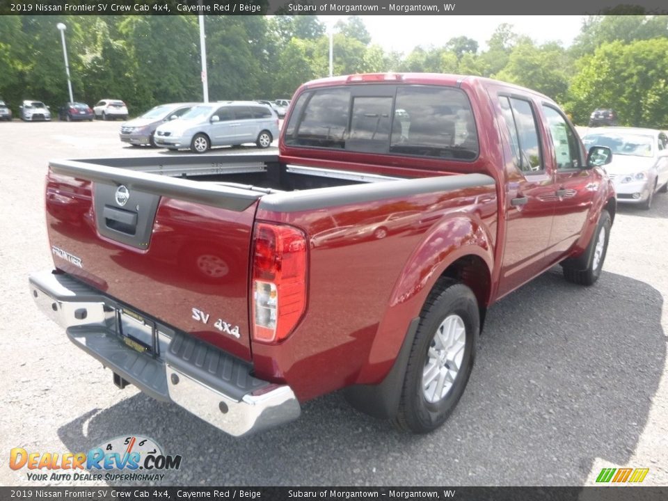 2019 Nissan Frontier SV Crew Cab 4x4 Cayenne Red / Beige Photo #8