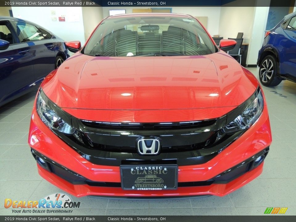 2019 Honda Civic Sport Sedan Rallye Red / Black Photo #2