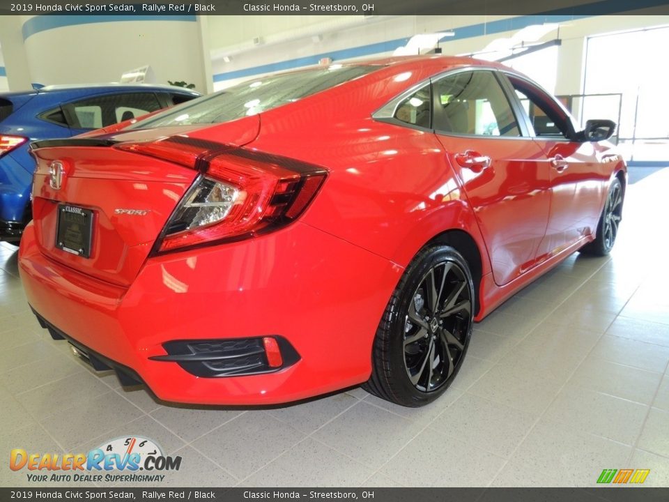 2019 Honda Civic Sport Sedan Rallye Red / Black Photo #4