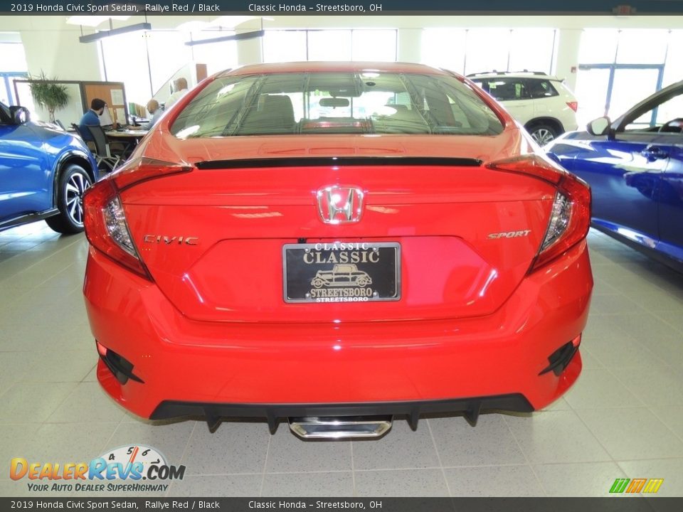 2019 Honda Civic Sport Sedan Rallye Red / Black Photo #5