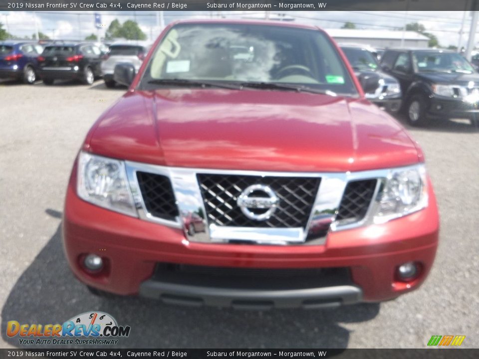 2019 Nissan Frontier SV Crew Cab 4x4 Cayenne Red / Beige Photo #13