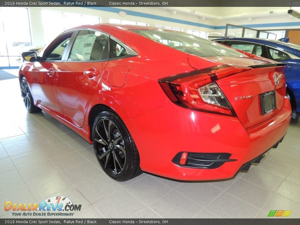 2019 Honda Civic Sport Sedan Rallye Red / Black Photo #6