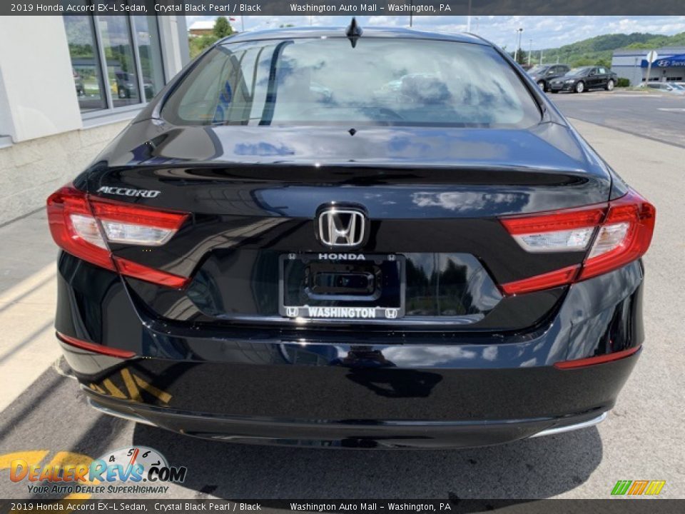 2019 Honda Accord EX-L Sedan Crystal Black Pearl / Black Photo #6
