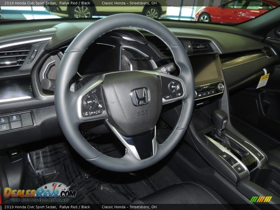 2019 Honda Civic Sport Sedan Rallye Red / Black Photo #9