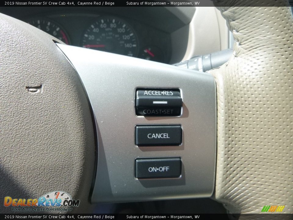2019 Nissan Frontier SV Crew Cab 4x4 Cayenne Red / Beige Photo #19
