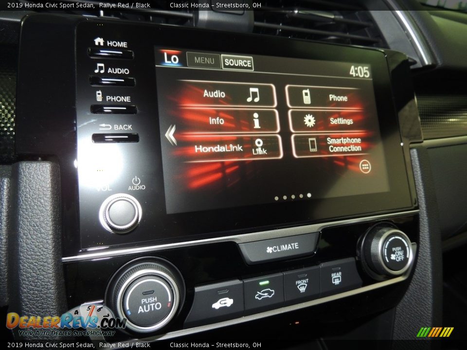 2019 Honda Civic Sport Sedan Rallye Red / Black Photo #13