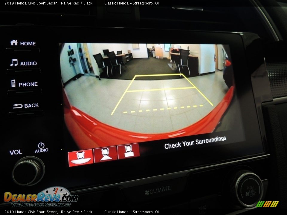 2019 Honda Civic Sport Sedan Rallye Red / Black Photo #14