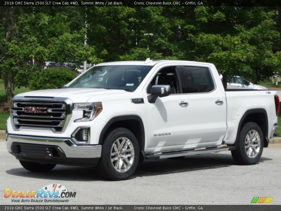 2019 GMC Sierra 1500 SLT Crew Cab 4WD Summit White / Jet Black Photo #5