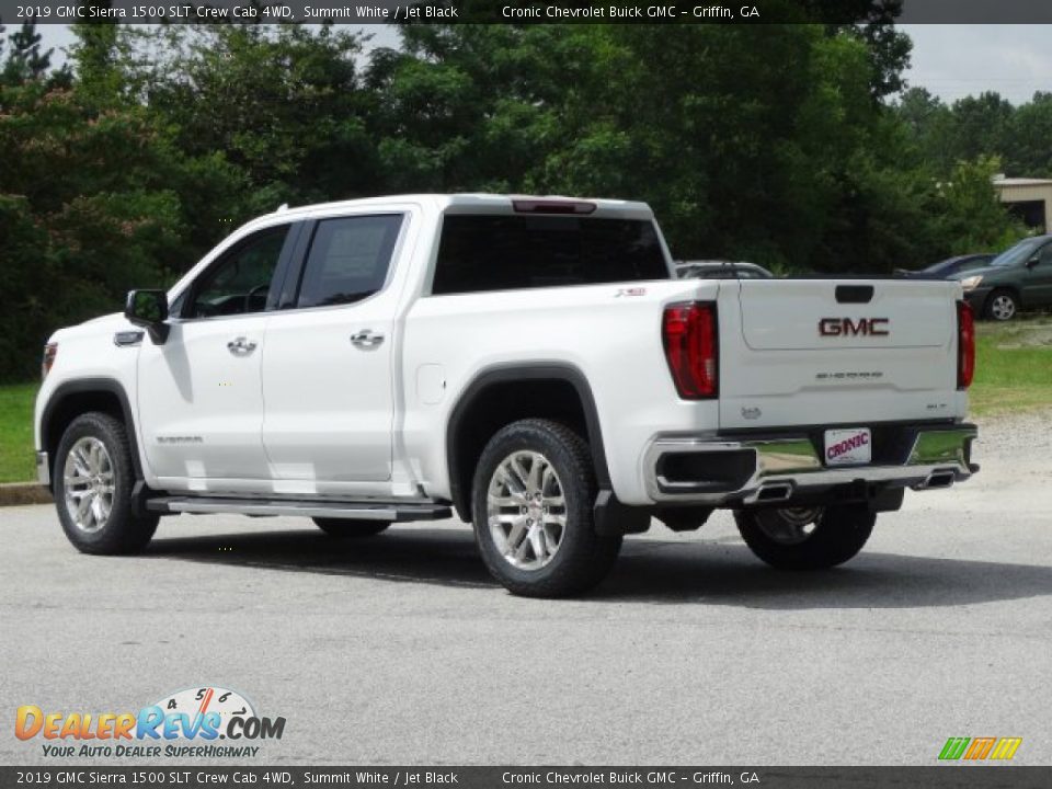 2019 GMC Sierra 1500 SLT Crew Cab 4WD Summit White / Jet Black Photo #6