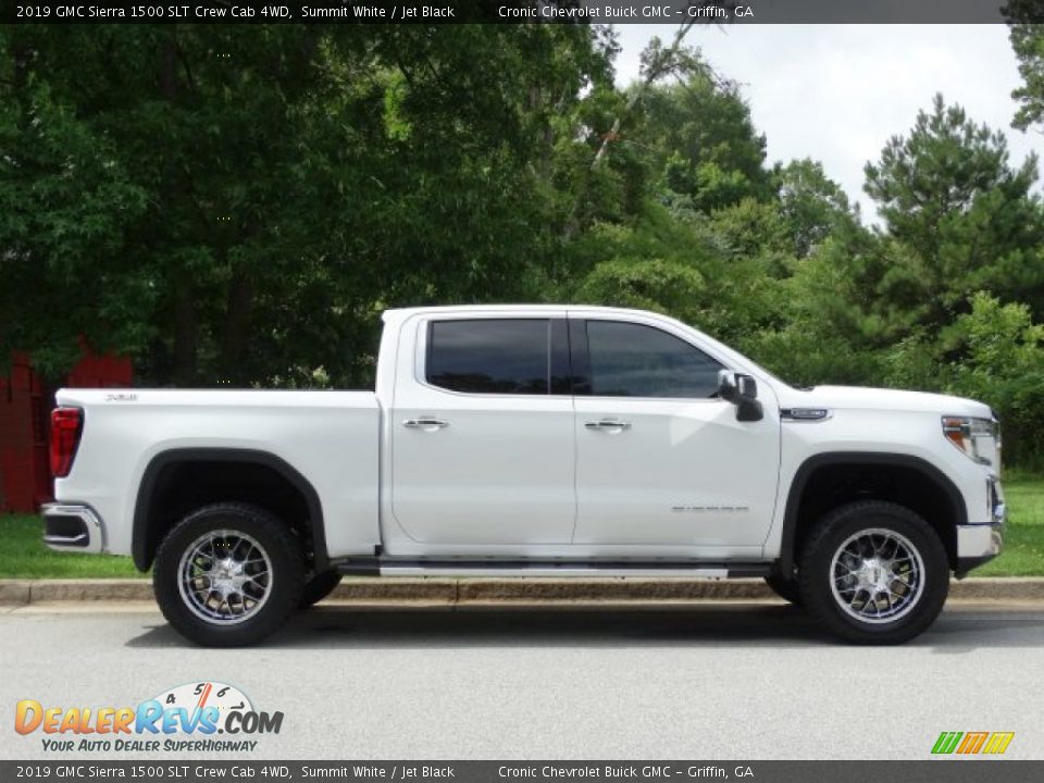 Summit White 2019 GMC Sierra 1500 SLT Crew Cab 4WD Photo #2