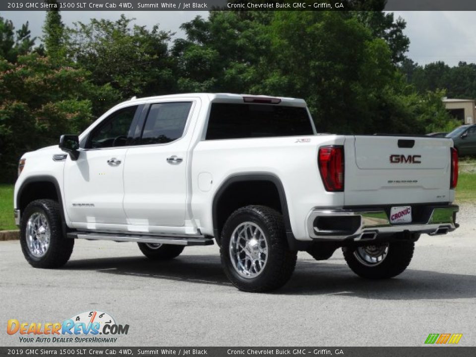 2019 GMC Sierra 1500 SLT Crew Cab 4WD Summit White / Jet Black Photo #6