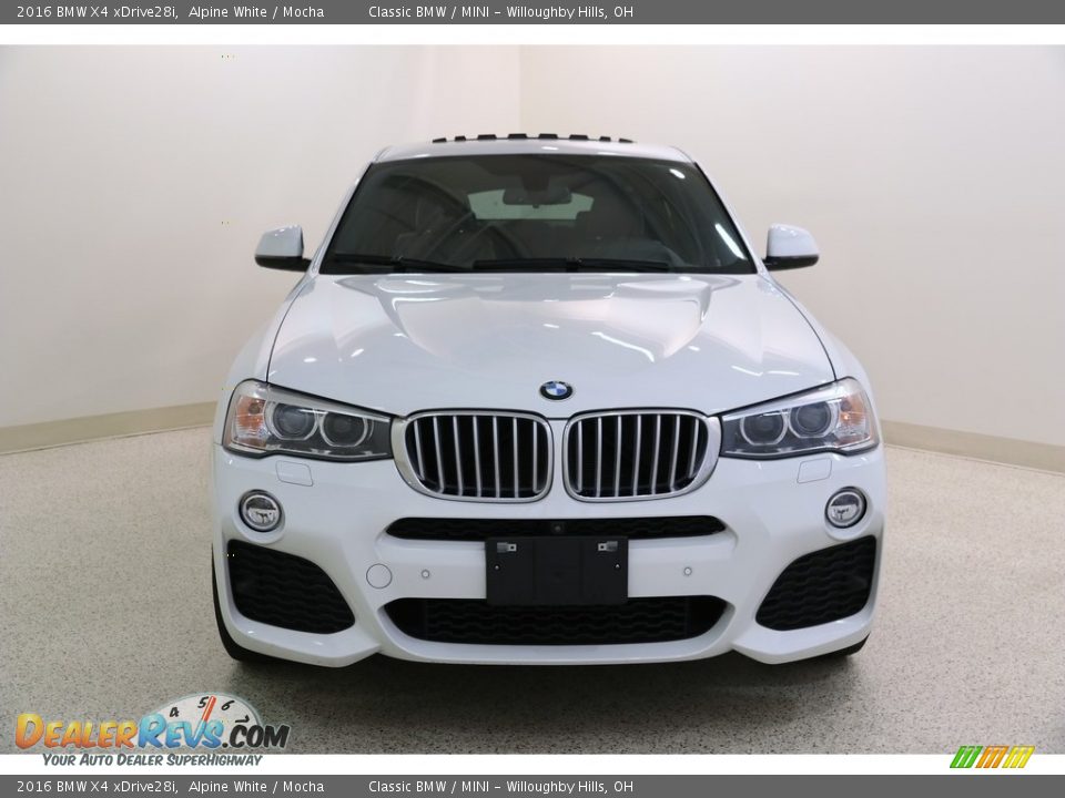 2016 BMW X4 xDrive28i Alpine White / Mocha Photo #2