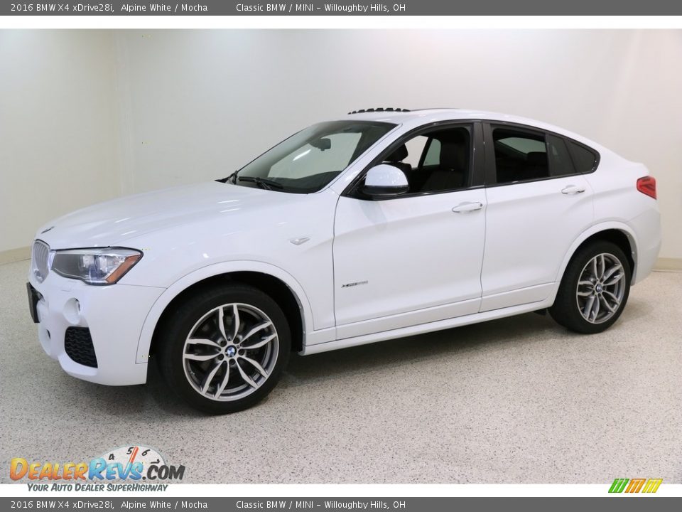 2016 BMW X4 xDrive28i Alpine White / Mocha Photo #3