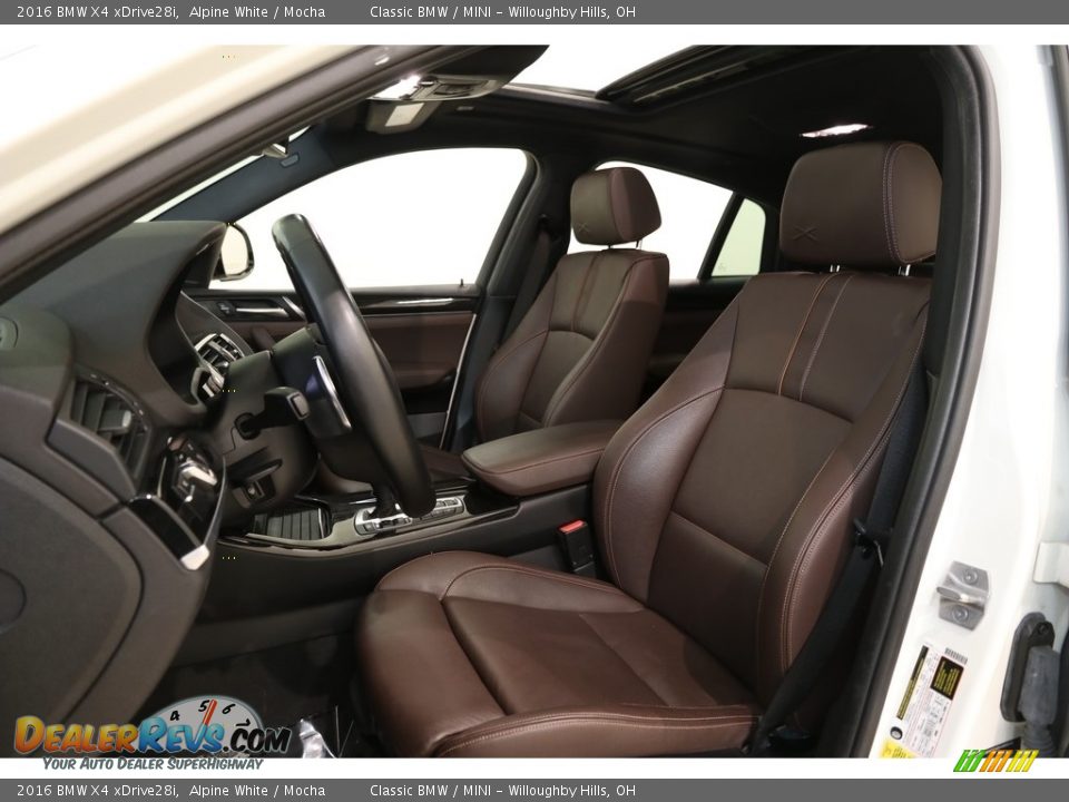 2016 BMW X4 xDrive28i Alpine White / Mocha Photo #5