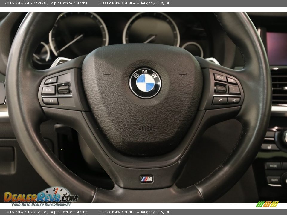 2016 BMW X4 xDrive28i Alpine White / Mocha Photo #7