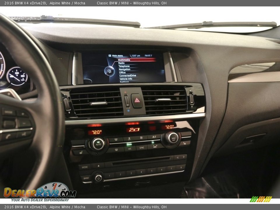 2016 BMW X4 xDrive28i Alpine White / Mocha Photo #9