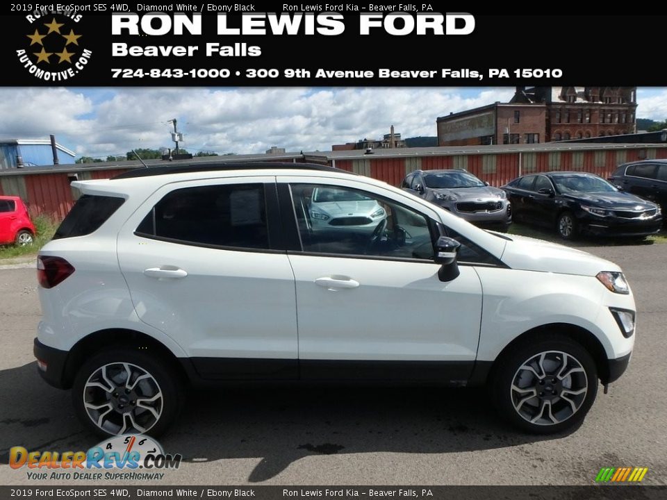 2019 Ford EcoSport SES 4WD Diamond White / Ebony Black Photo #1