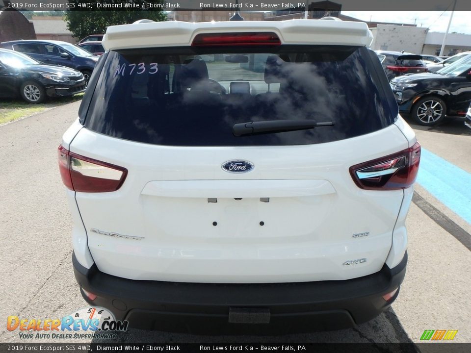 2019 Ford EcoSport SES 4WD Diamond White / Ebony Black Photo #3