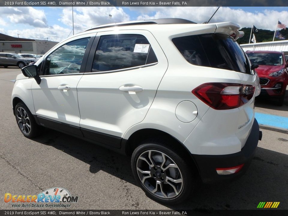 2019 Ford EcoSport SES 4WD Diamond White / Ebony Black Photo #5