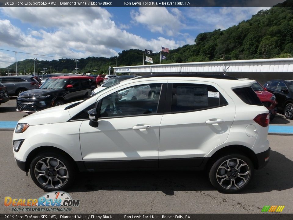 2019 Ford EcoSport SES 4WD Diamond White / Ebony Black Photo #6
