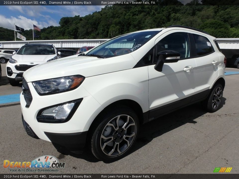 2019 Ford EcoSport SES 4WD Diamond White / Ebony Black Photo #7