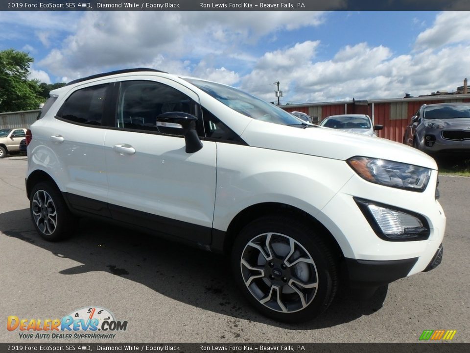 2019 Ford EcoSport SES 4WD Diamond White / Ebony Black Photo #9