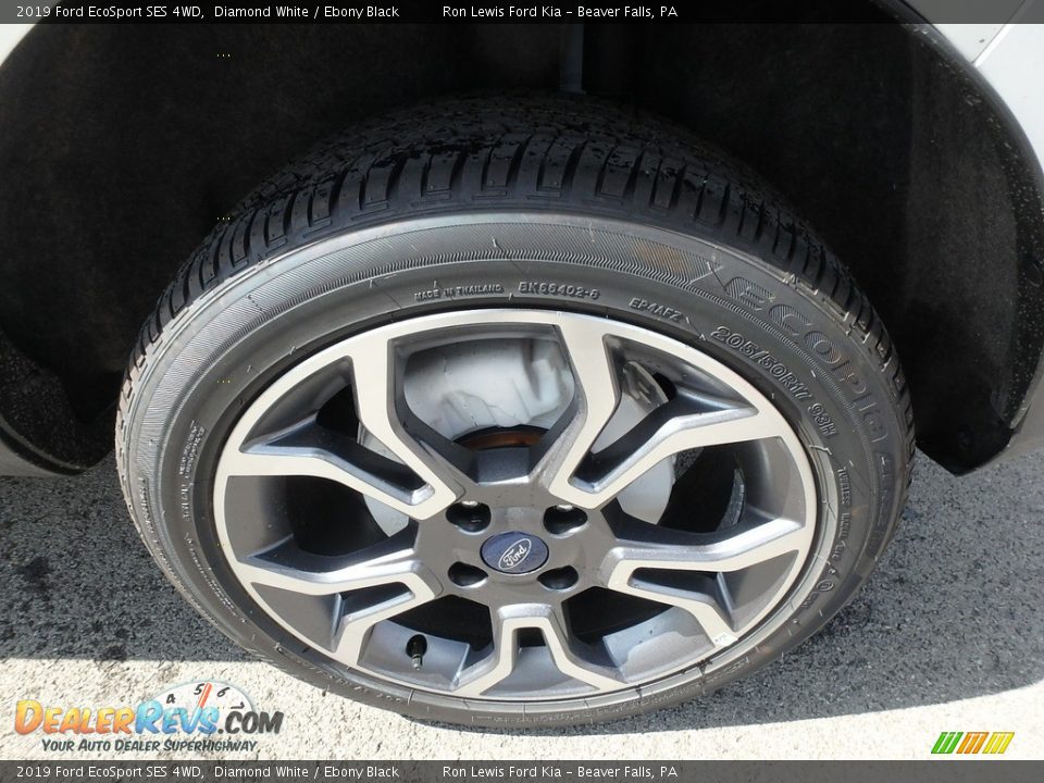2019 Ford EcoSport SES 4WD Diamond White / Ebony Black Photo #10