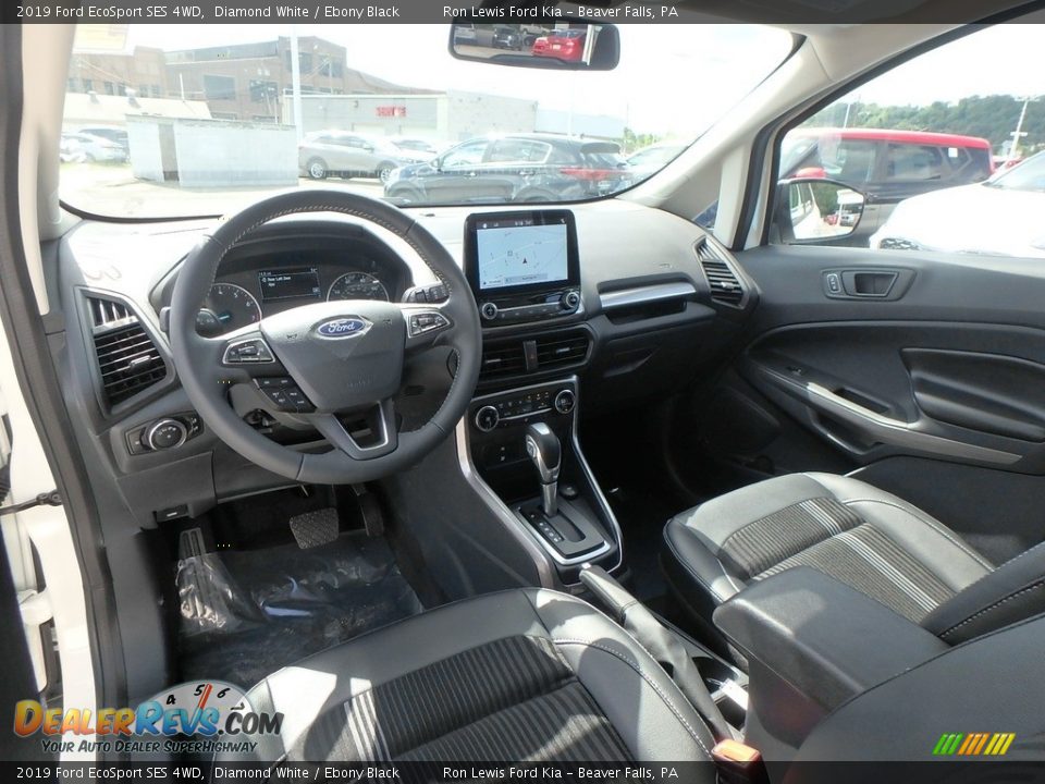 2019 Ford EcoSport SES 4WD Diamond White / Ebony Black Photo #13